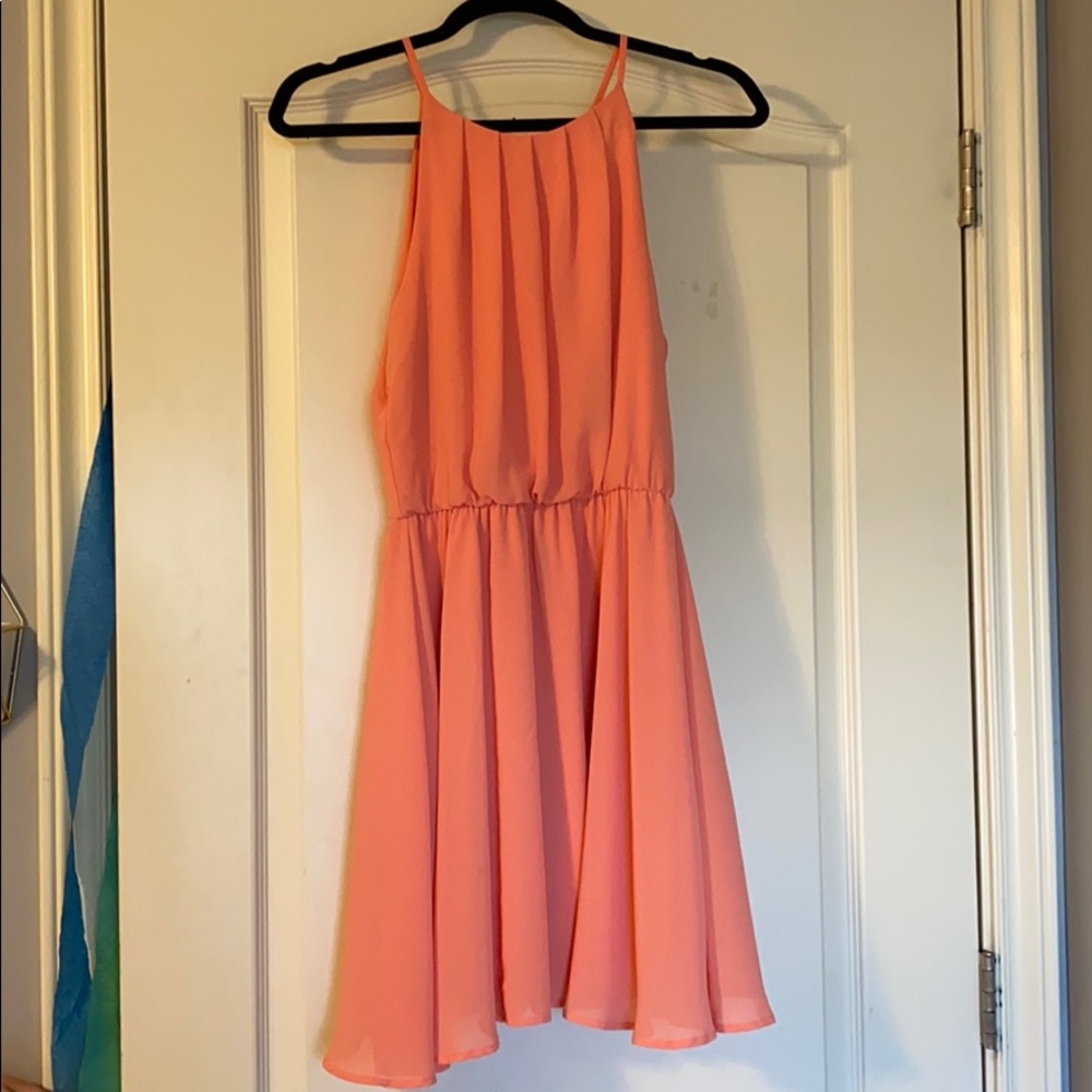 Peach dress